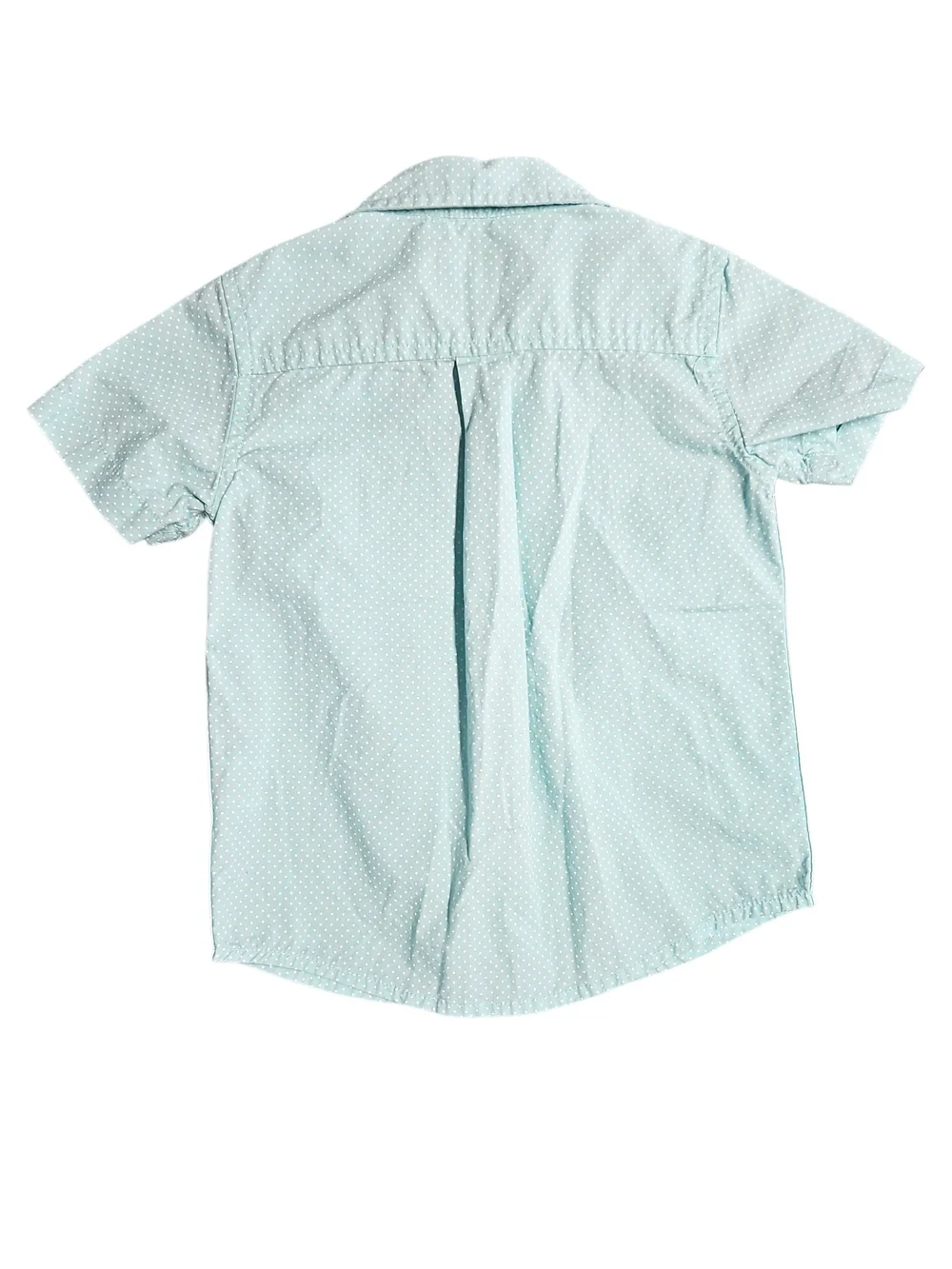 The Children's Place Light Mint Short Sleeve Button-Down Shirt Size 2T